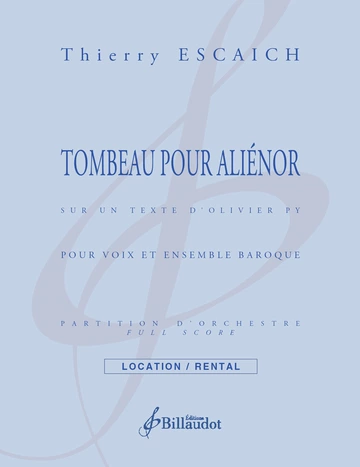 Tombeau pour Aliénor  Visual